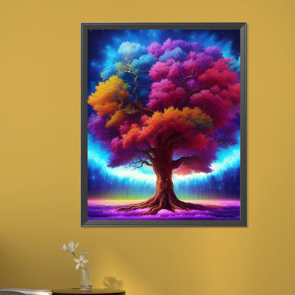 Four Seasons Tree - Full AB Dril Round Diamond Painting 40*50CM