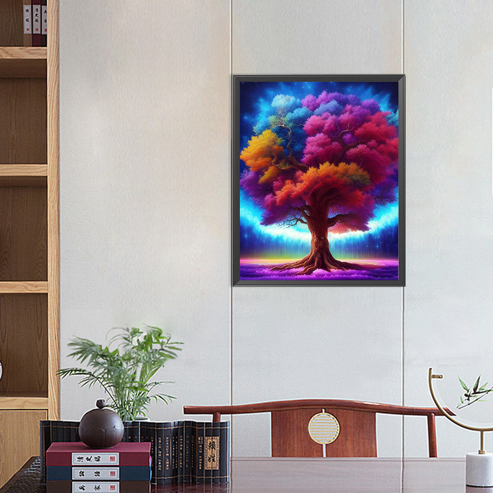 Four Seasons Tree - Full AB Dril Round Diamond Painting 40*50CM