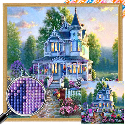 Garden House - Full AB Dril Square Diamond Painting 40*40CM