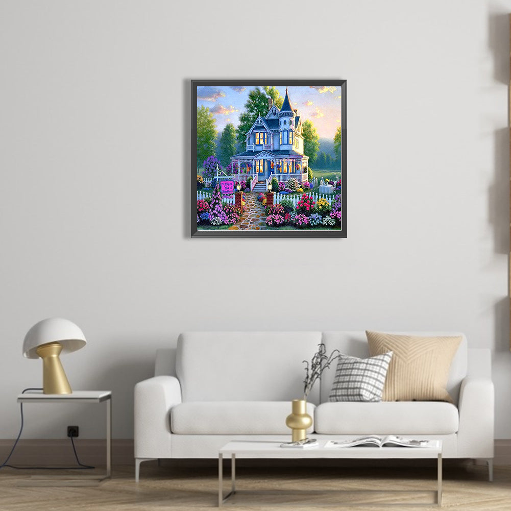 Garden House - Full AB Dril Square Diamond Painting 40*40CM