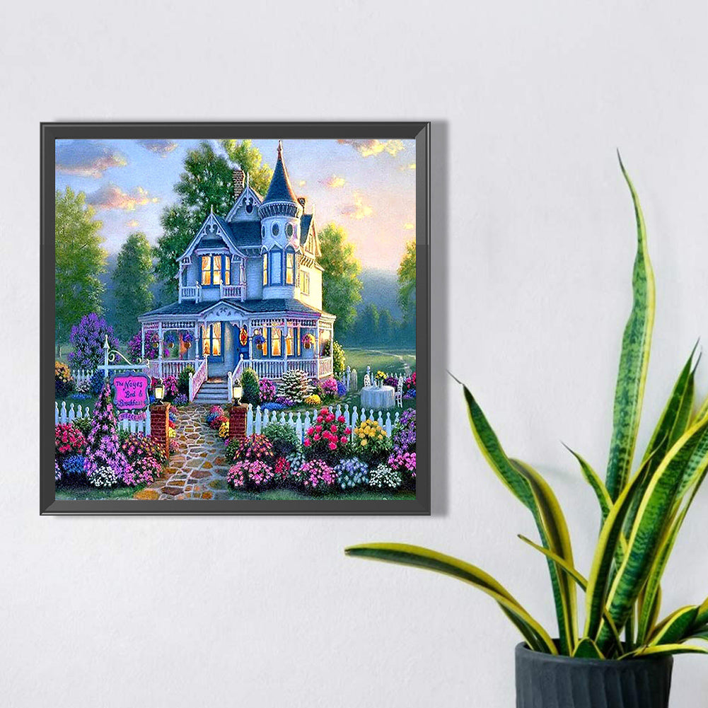 Garden House - Full AB Dril Square Diamond Painting 40*40CM