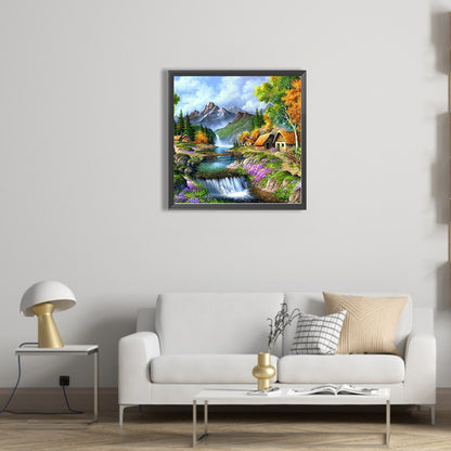 Garden House - Full AB Dril Square Diamond Painting 40*40CM