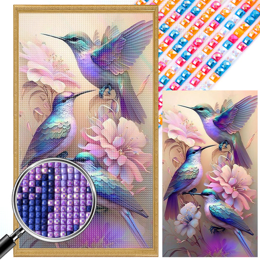Garden Hummingbird - Full AB Dril Square Diamond Painting 40*70CM