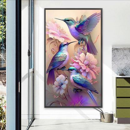 Garden Hummingbird - Full AB Dril Square Diamond Painting 40*70CM