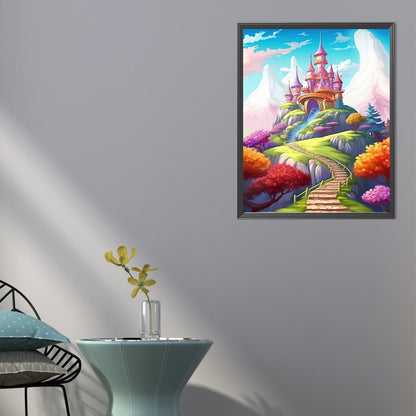 Castle - Full AB Dril Round Diamond Painting 40*50CM