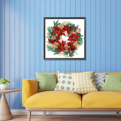 Christmas Wreath - Special Shaped Drill Diamond Painting 30*30CM