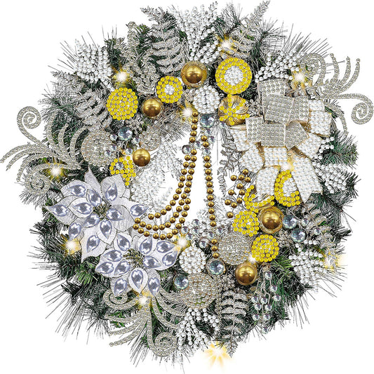 Christmas Wreath - Special Shaped Drill Diamond Painting 30*30CM