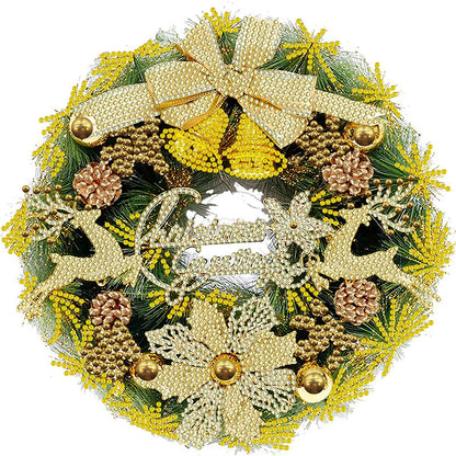 Christmas Wreath - Special Shaped Drill Diamond Painting 30*30CM