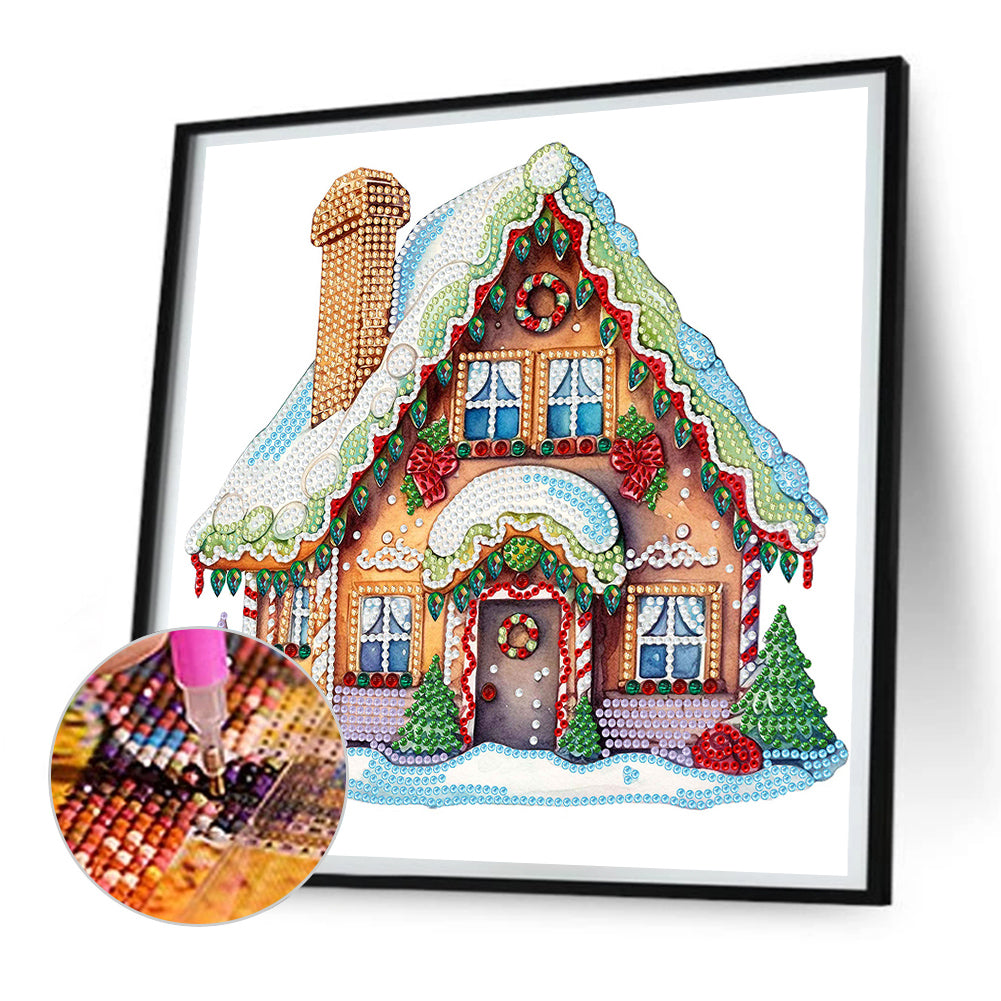 Christmas Cabin - Special Shaped Drill Diamond Painting 30*30CM