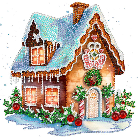 Christmas Cabin - Special Shaped Drill Diamond Painting 30*30CM