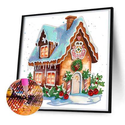 Christmas Cabin - Special Shaped Drill Diamond Painting 30*30CM