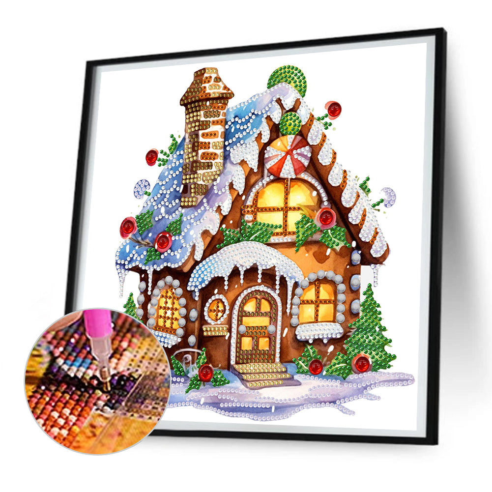 Christmas Cabin - Special Shaped Drill Diamond Painting 30*30CM