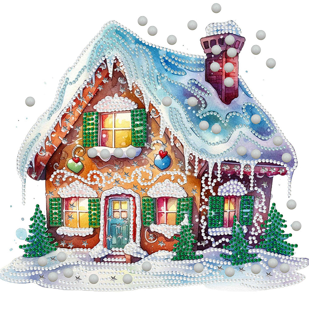 Christmas Cabin - Special Shaped Drill Diamond Painting 30*30CM