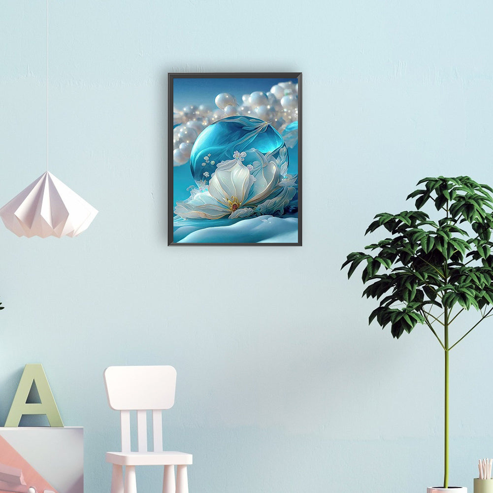 Flowers And Pearls - Full Round Drill Diamond Painting 30*40CM