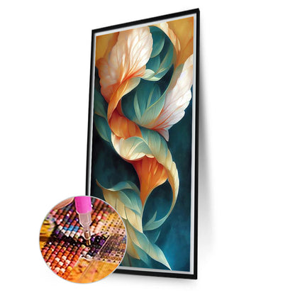 Flowing Leaves - Full Round Drill Diamond Painting 40*70CM