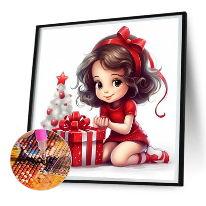 Gift Little Girl - Full Round Drill Diamond Painting 30*30CM