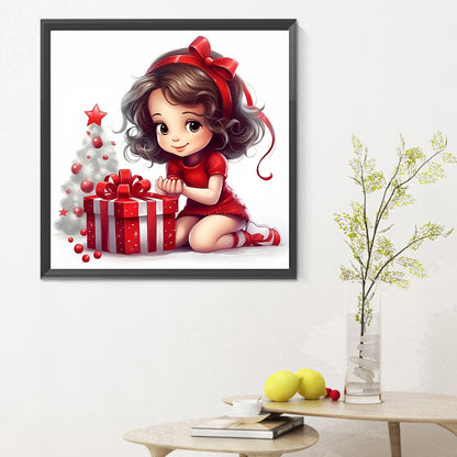 Gift Little Girl - Full Round Drill Diamond Painting 30*30CM