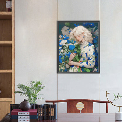 Girl - Full Round Drill Diamond Painting 40*50CM