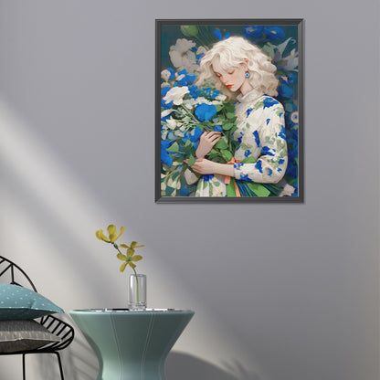 Girl - Full Round Drill Diamond Painting 40*50CM