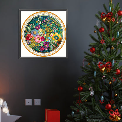 Flower - Full Round Drill Diamond Painting 40*40CM