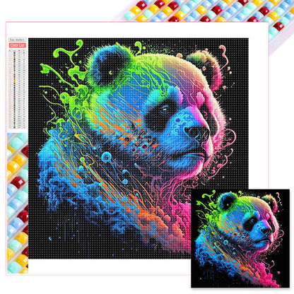 Colorful Animals-Panda - Full Square Drill Diamond Painting 30*30CM