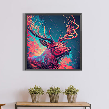 Colorful Animals - Deer - Full Square Drill Diamond Painting 30*30CM