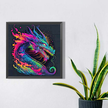 Colorful Animals-Dragon - Full Square Drill Diamond Painting 30*30CM