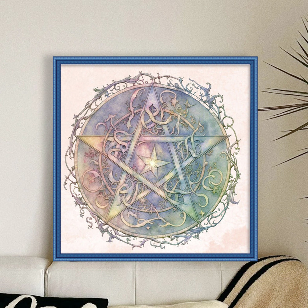 Magic Circle - 11CT Stamped Cross Stitch 50*50CM