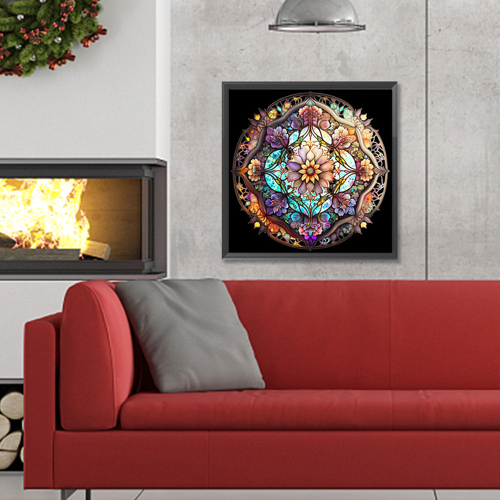 Glass Kaleidoscope - Full Round Drill Diamond Painting 30*30CM