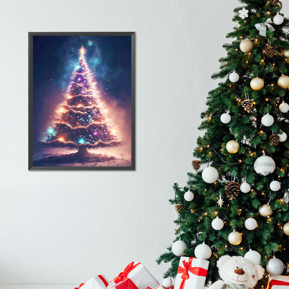 Christmas Tree - Full Round Drill Diamond Painting 30*40CM