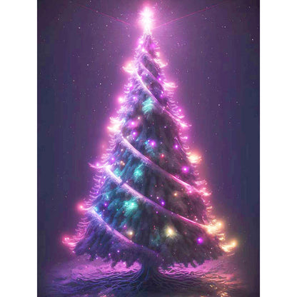 Christmas Tree - Full Round Drill Diamond Painting 30*40CM