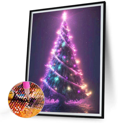 Christmas Tree - Full Round Drill Diamond Painting 30*40CM