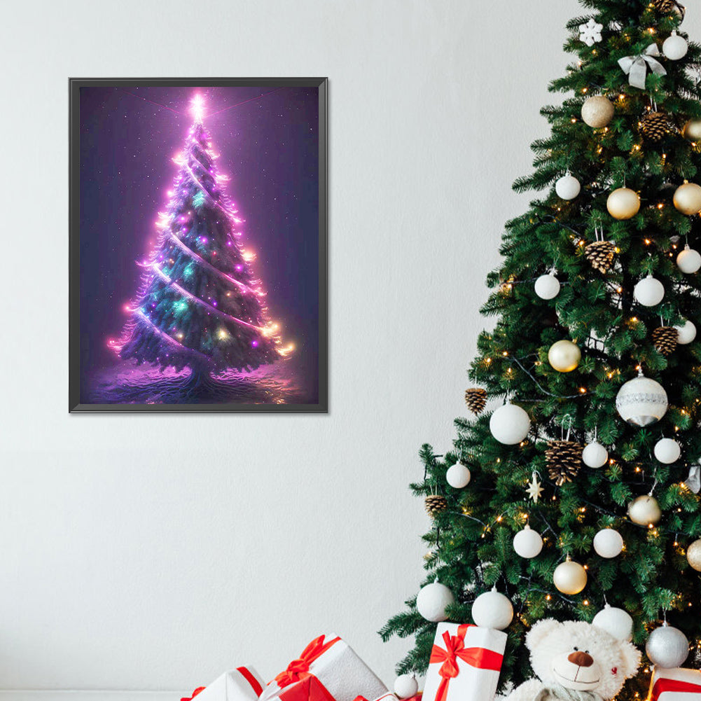 Christmas Tree - Full Round Drill Diamond Painting 30*40CM