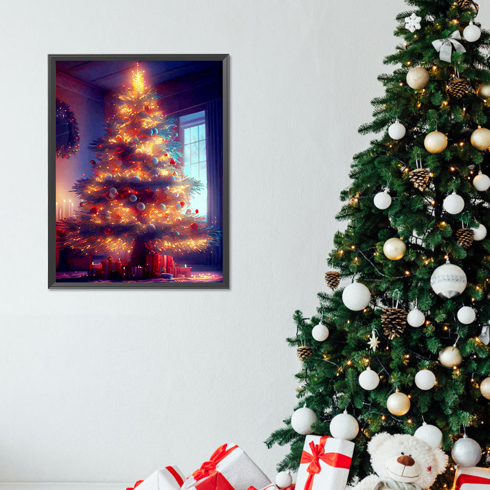 Christmas Tree - Full Round Drill Diamond Painting 30*40CM