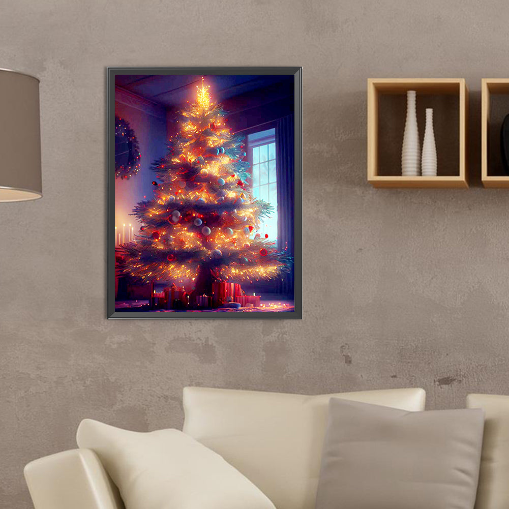 Christmas Tree - Full Round Drill Diamond Painting 30*40CM