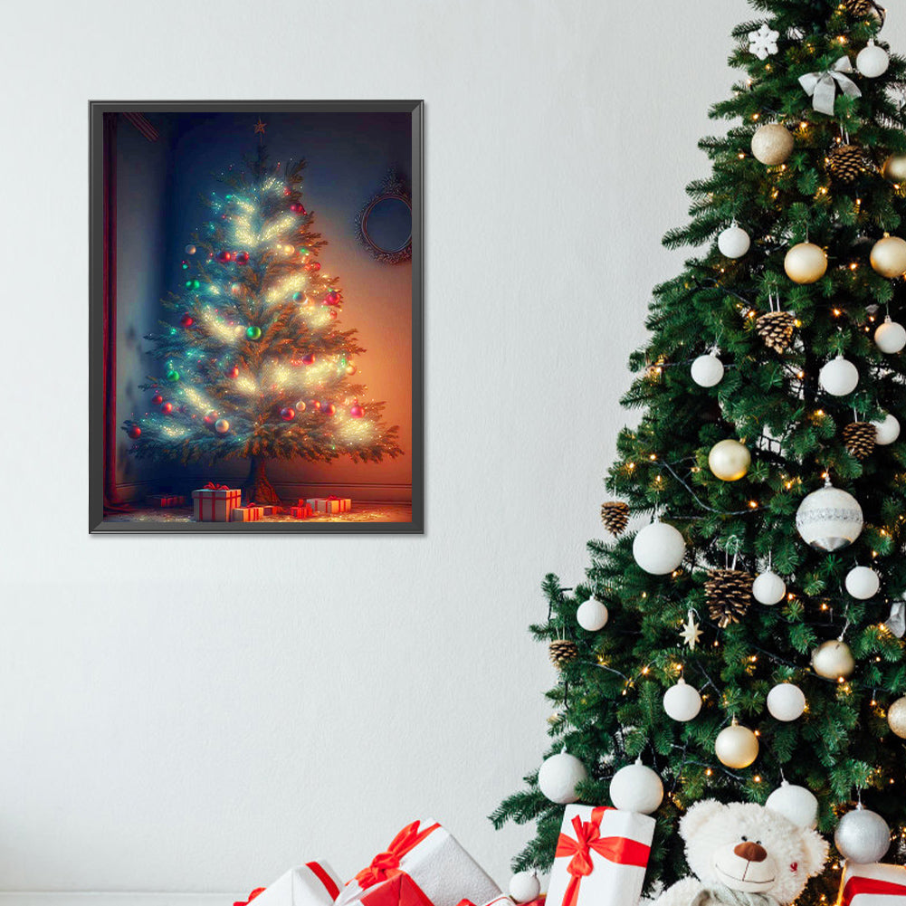 Christmas Tree - Full Round Drill Diamond Painting 30*40CM