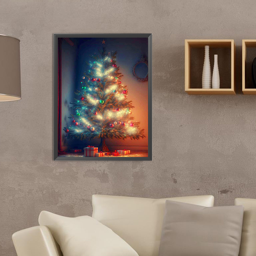 Christmas Tree - Full Round Drill Diamond Painting 30*40CM