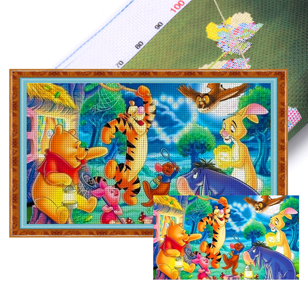 Disney-Winnie The Pooh - 11CT Stamped Cross Stitch 60*35CM