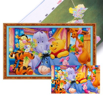 Disney-Winnie The Pooh - 11CT Stamped Cross Stitch 60*35CM