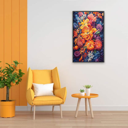 Colorful Flowers - Full Square Drill Diamond Painting 30*50CM