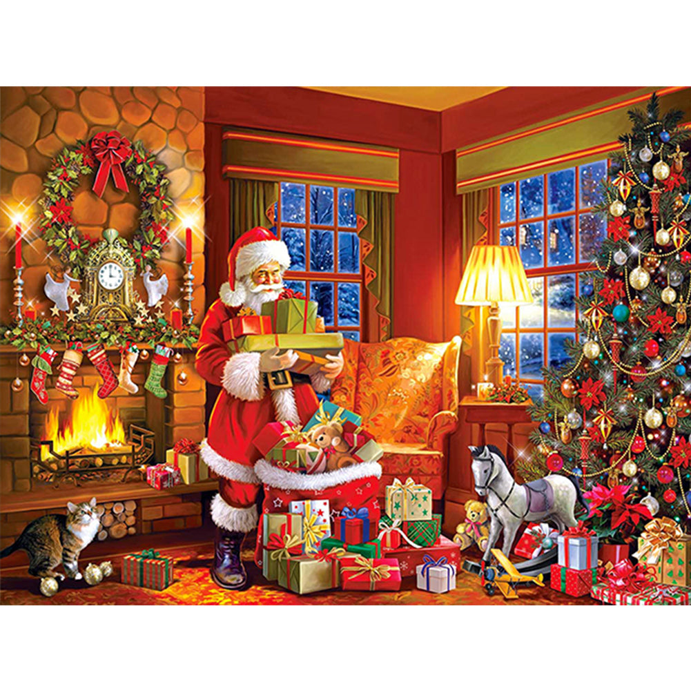 Christmas House - Full Square Drill Diamond Painting 40*30CM