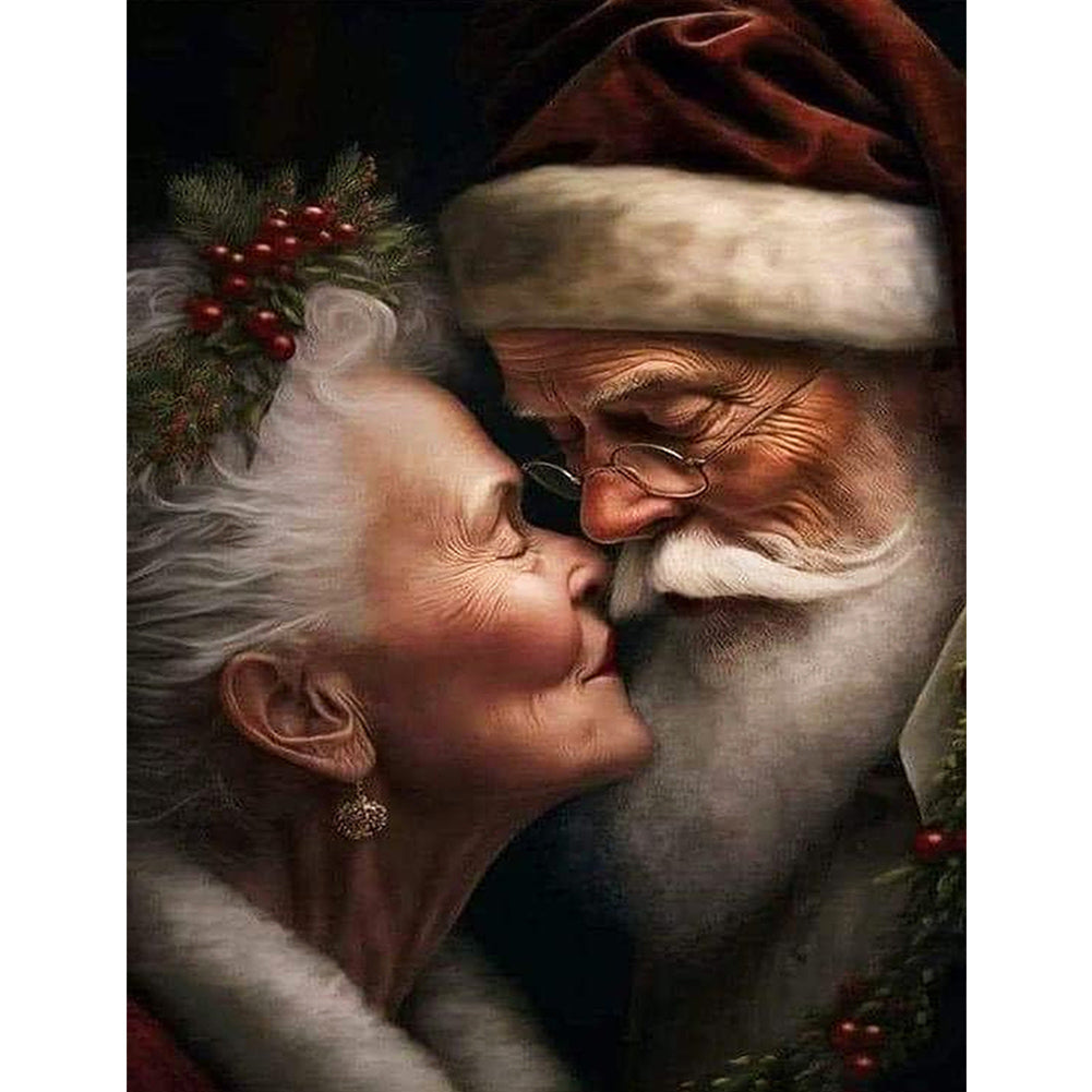 Santa Couple - Full Square Drill Diamond Painting 30*40CM