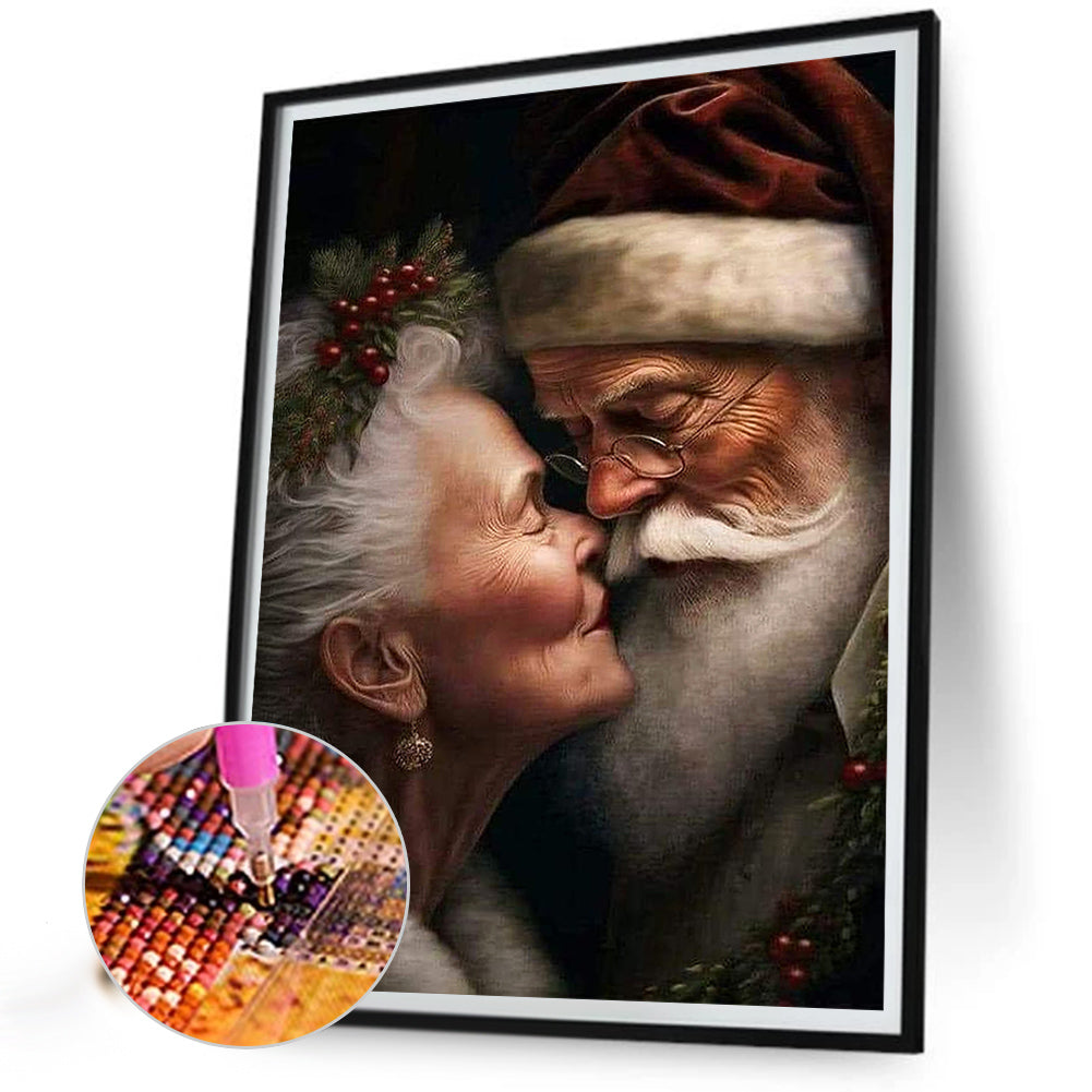 Santa Couple - Full Square Drill Diamond Painting 30*40CM