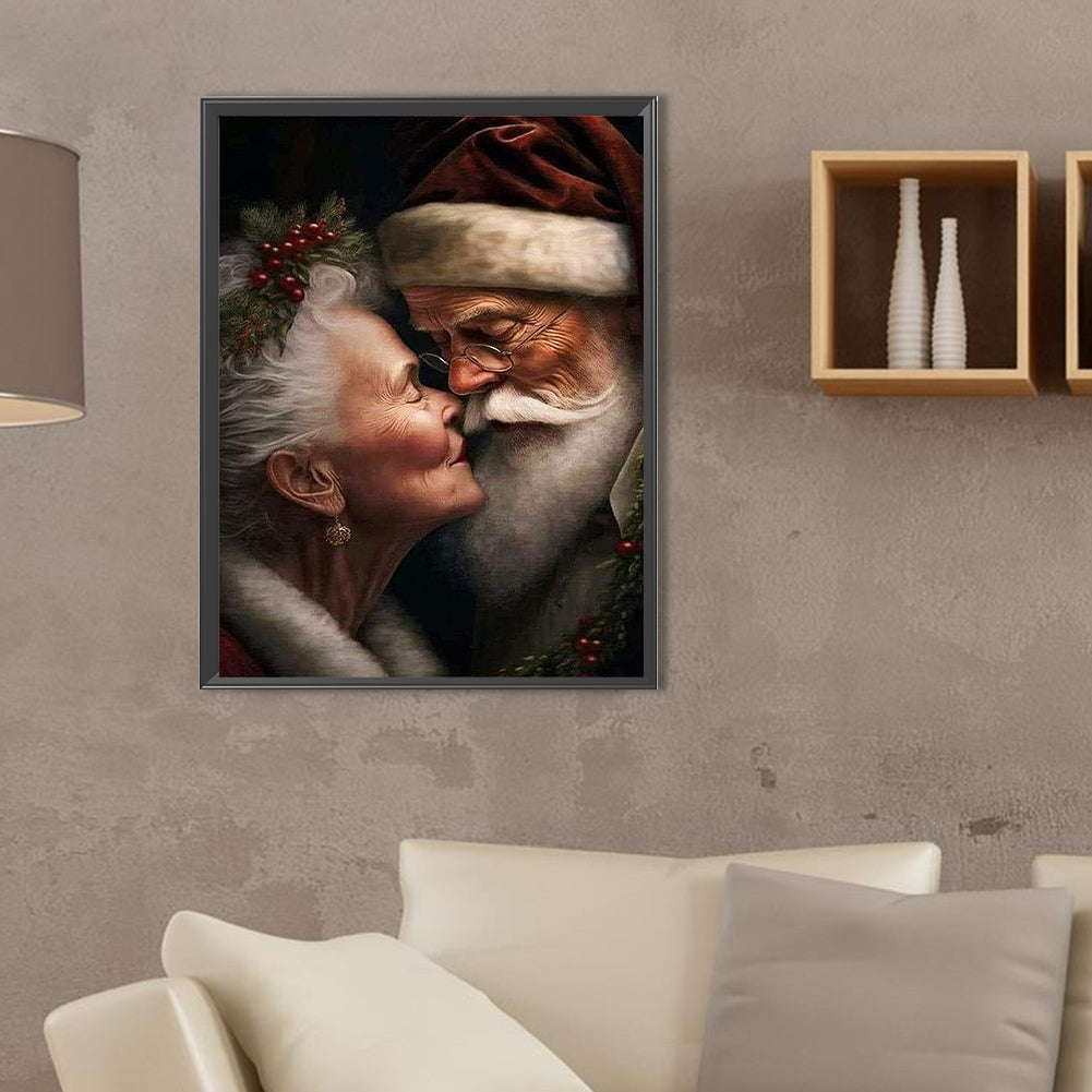 Santa Couple - Full Square Drill Diamond Painting 30*40CM