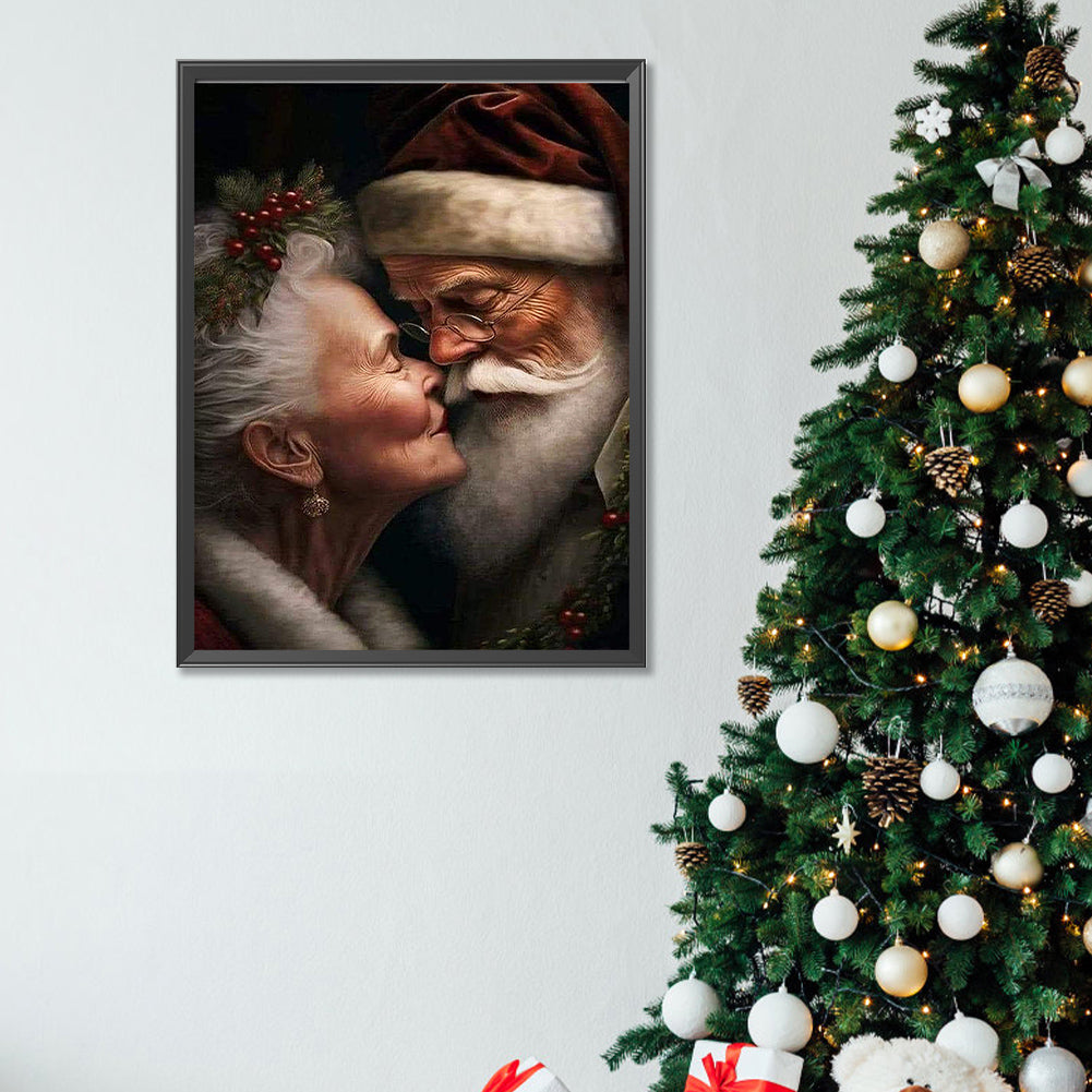 Santa Couple - Full Square Drill Diamond Painting 30*40CM