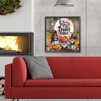 Halloween Gnome - Full Round Drill Diamond Painting 30*30CM