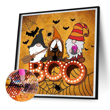 Halloween Gnome - Full Round Drill Diamond Painting 30*30CM