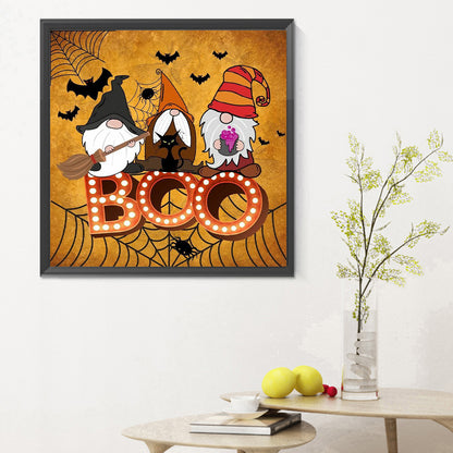 Halloween Gnome - Full Round Drill Diamond Painting 30*30CM