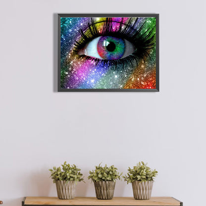 Charming Eyes - Full AB Dril Round Diamond Painting 40*30CM