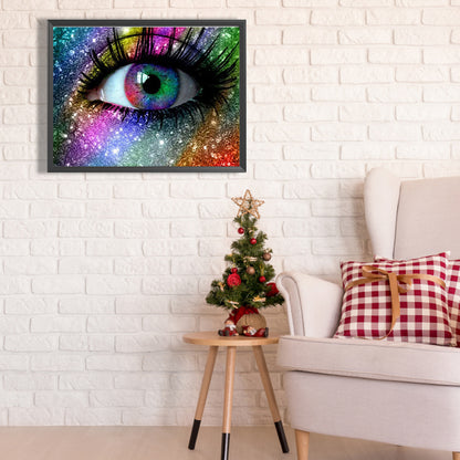 Charming Eyes - Full AB Dril Round Diamond Painting 40*30CM